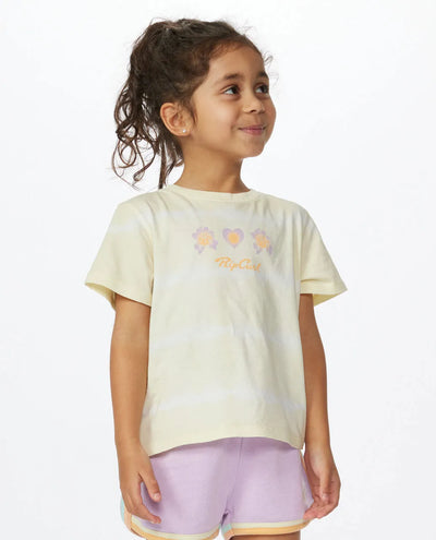 Rip Curl Crystal Heart Tie Dye Camiseta Niña