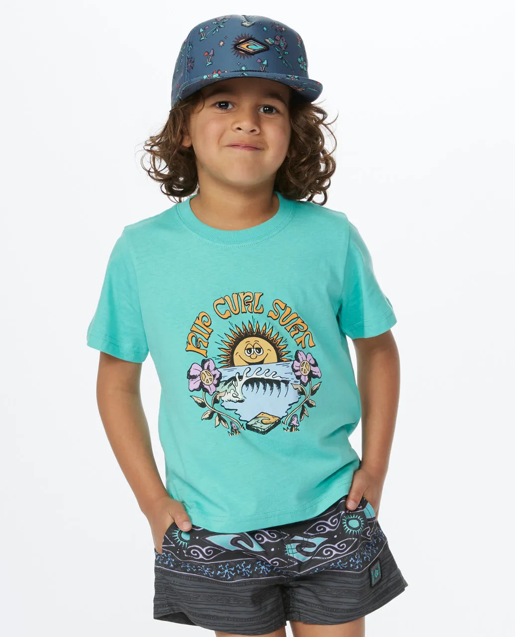 Rip Curl Mystic Waves Art  Camiseta  Niño