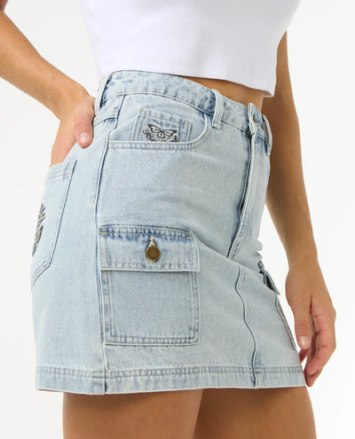 Rip Curl Las Dalias Denim Minifalda Vaquera Mujer