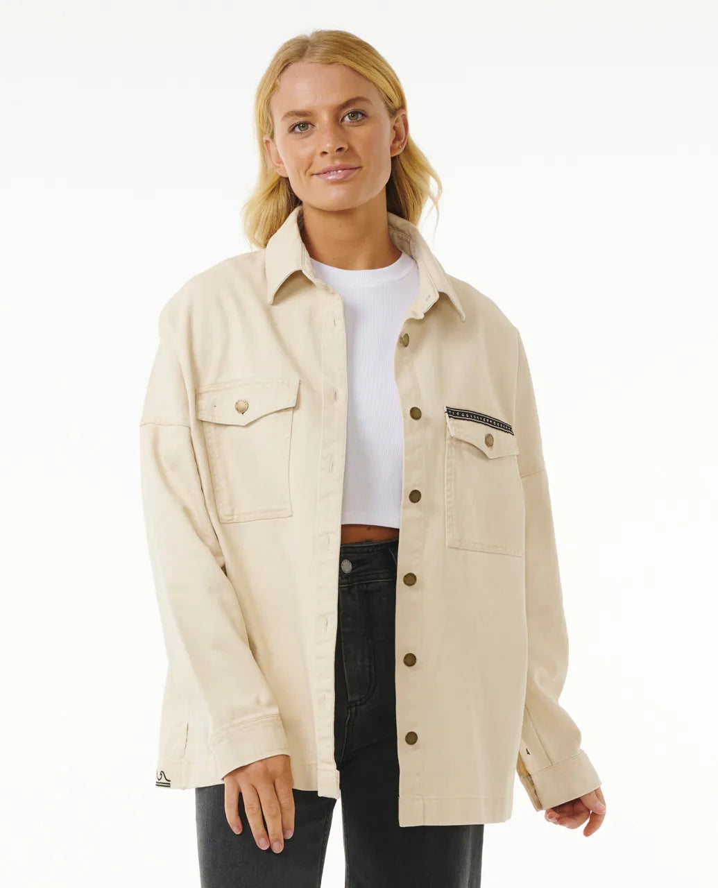 Rip Curl Soleil Embroidered Denim Chaqueta Vaquera Mujer