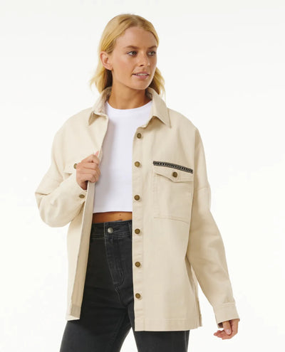 Rip Curl Soleil Embroidered Denim Chaqueta Vaquera Mujer