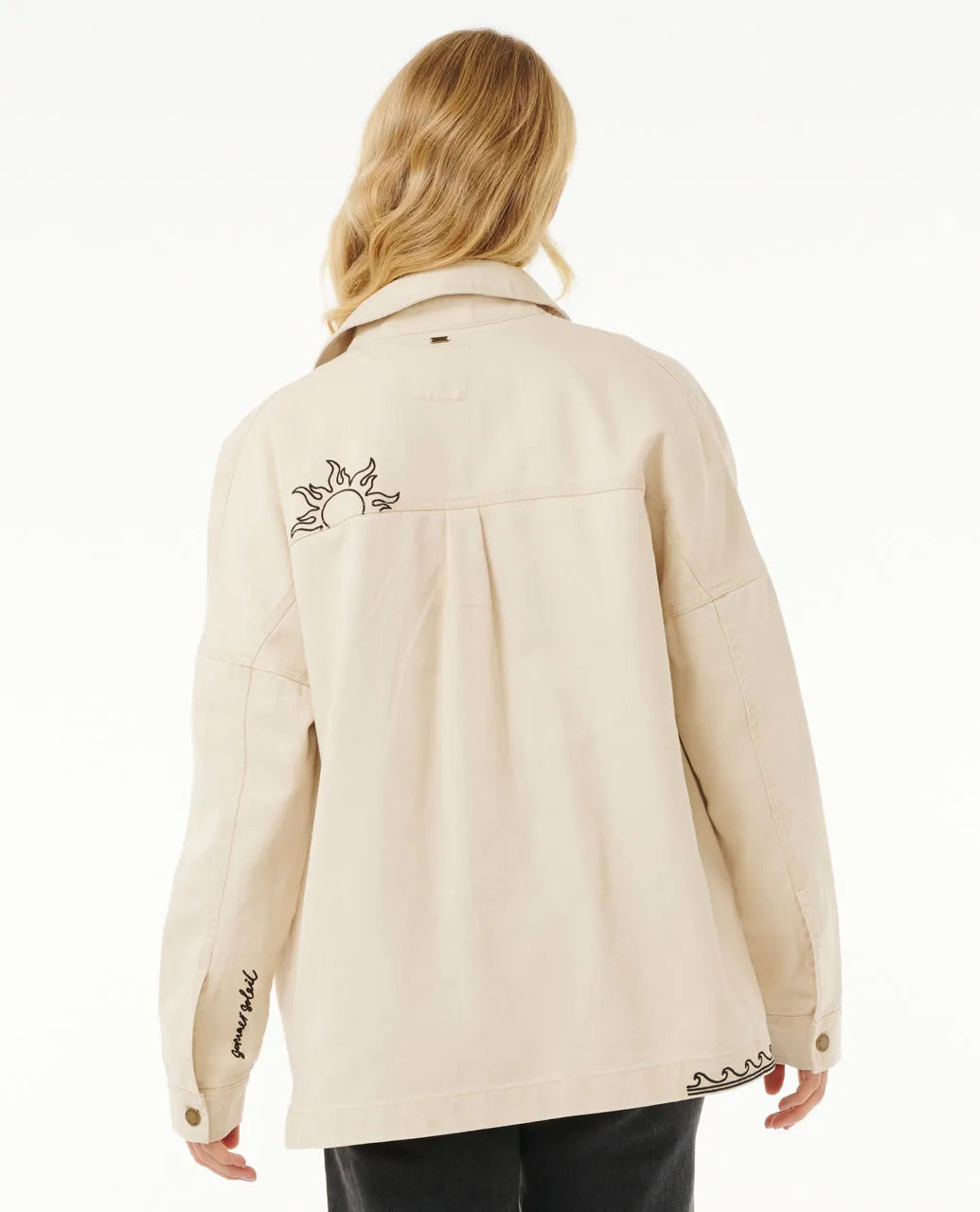 Rip Curl Soleil Embroidered Denim Chaqueta Vaquera Mujer