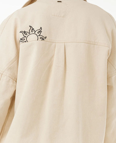 Rip Curl Soleil Embroidered Denim Chaqueta Vaquera Mujer