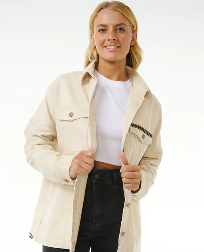 Rip Curl Soleil Embroidered Denim Chaqueta Vaquera Mujer