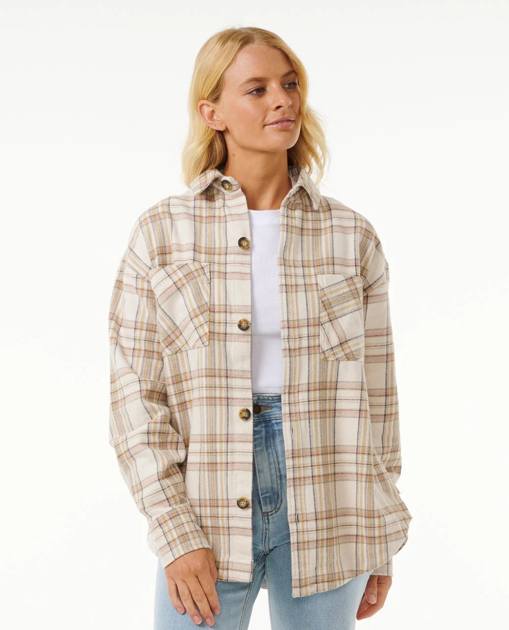 Rip Curl High Tide Soft Flannel Camisa Mujer