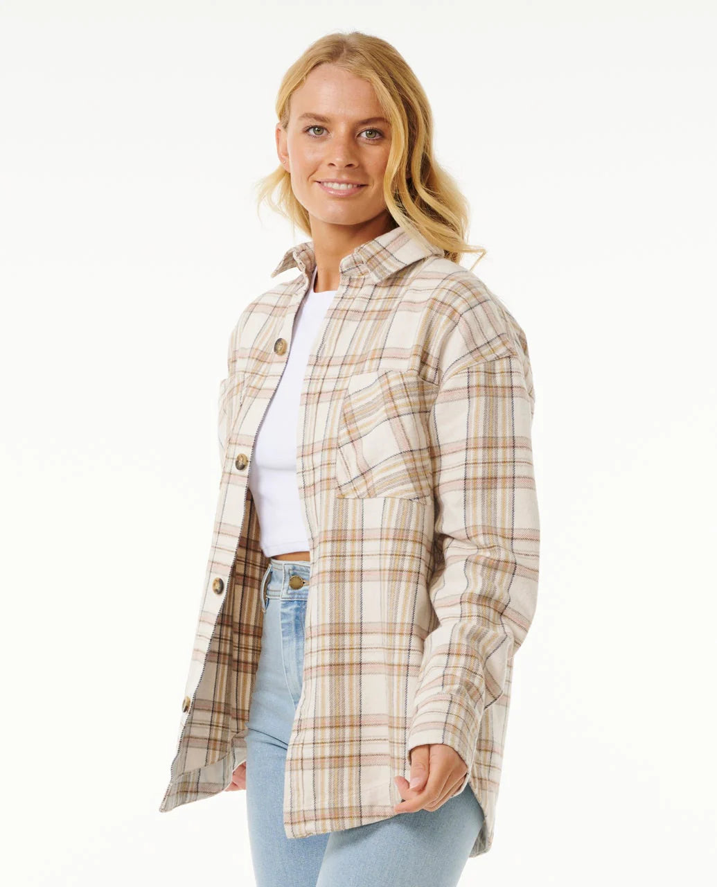 Rip Curl High Tide Soft Flannel Camisa Mujer