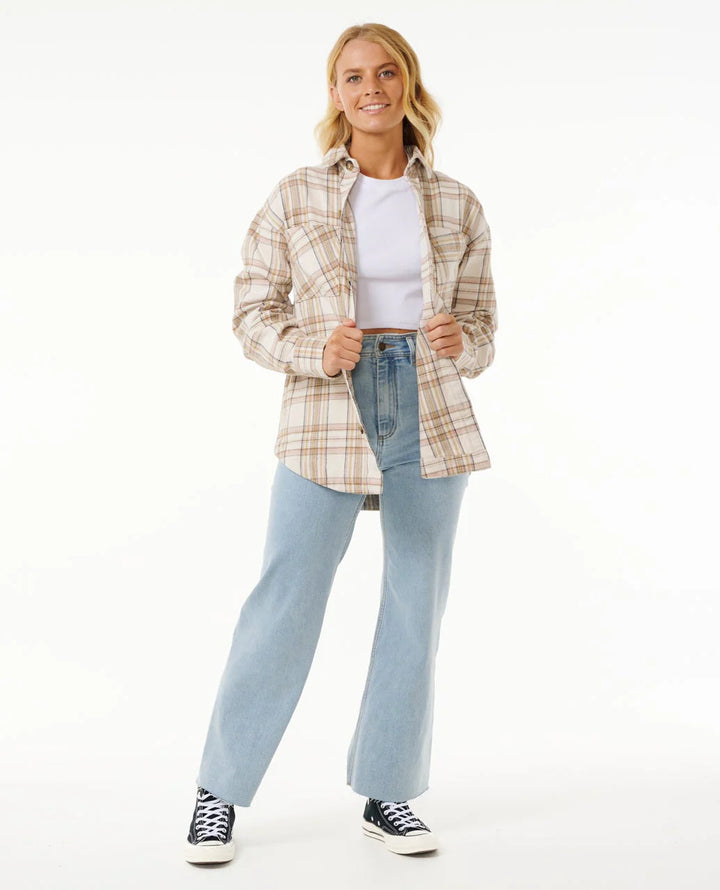 Rip Curl High Tide Soft Flannel Camisa Mujer