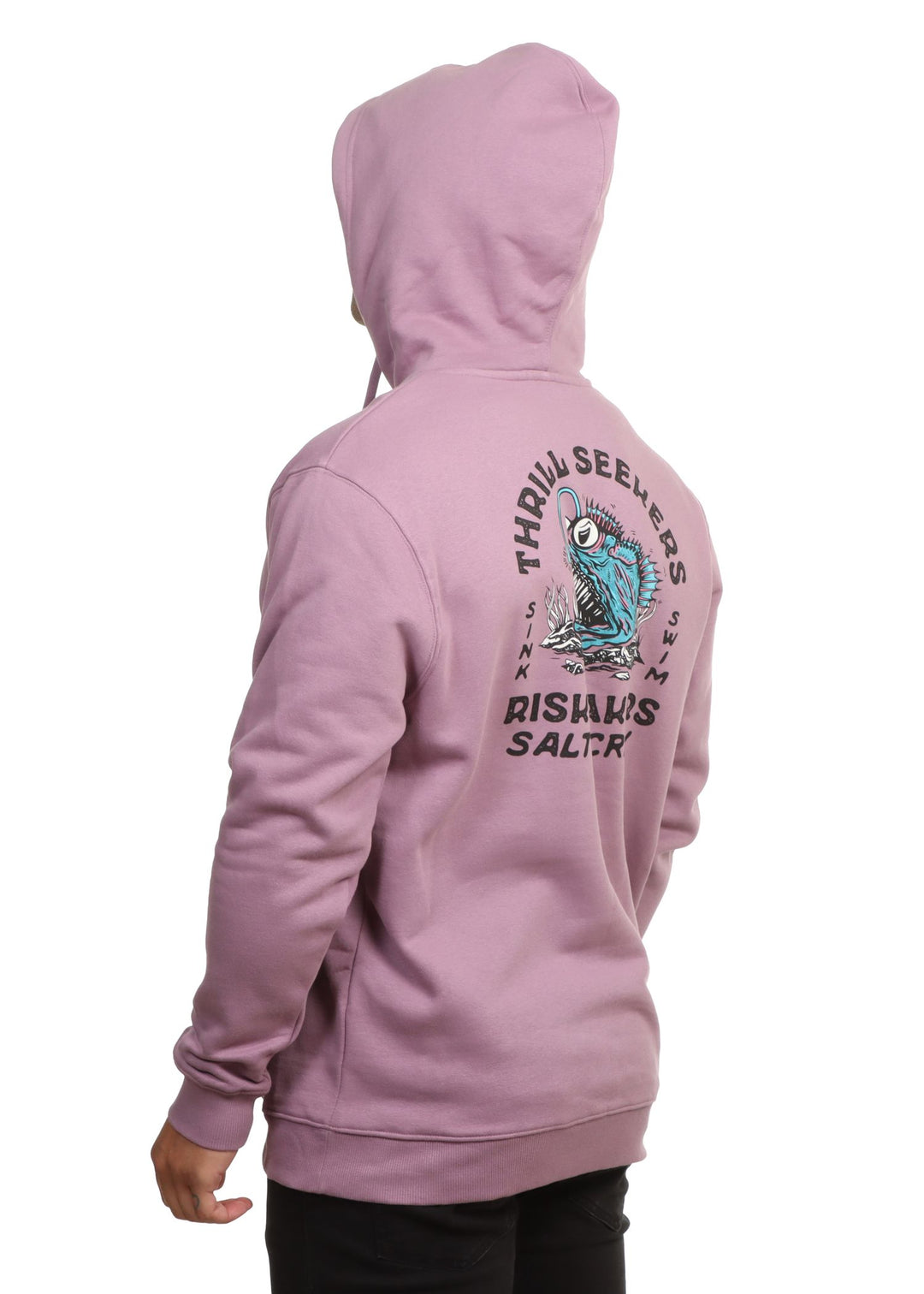 Salty Crew Angler Fish Monster Hood Fleece  Sudadera Hombre