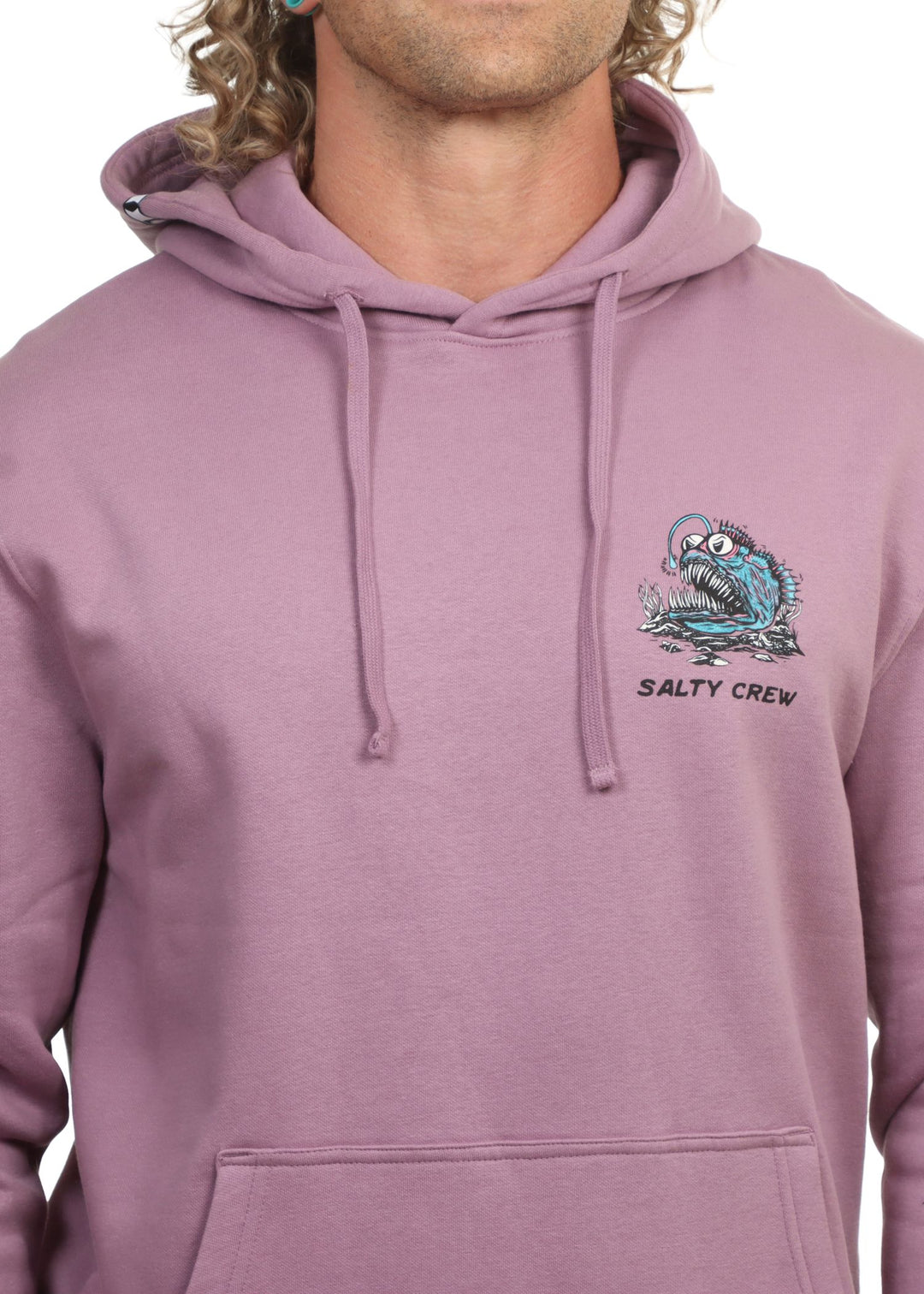 Salty Crew Angler Fish Monster Hood Fleece  Sudadera Hombre