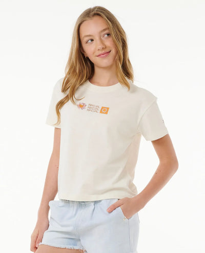 Rip Curl Summer Solstice Crop Camiseta Niña