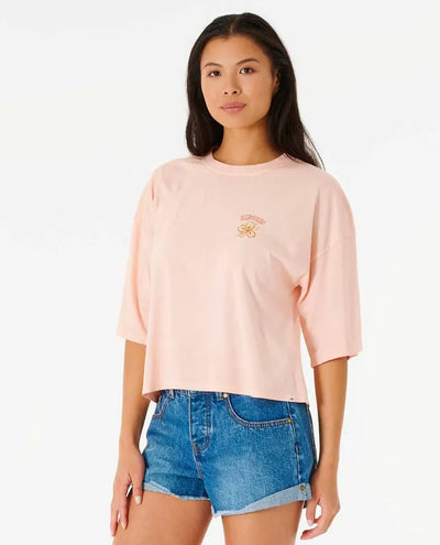 Rip Curl Aloha With Love Heritage Crop Camiseta Mujer