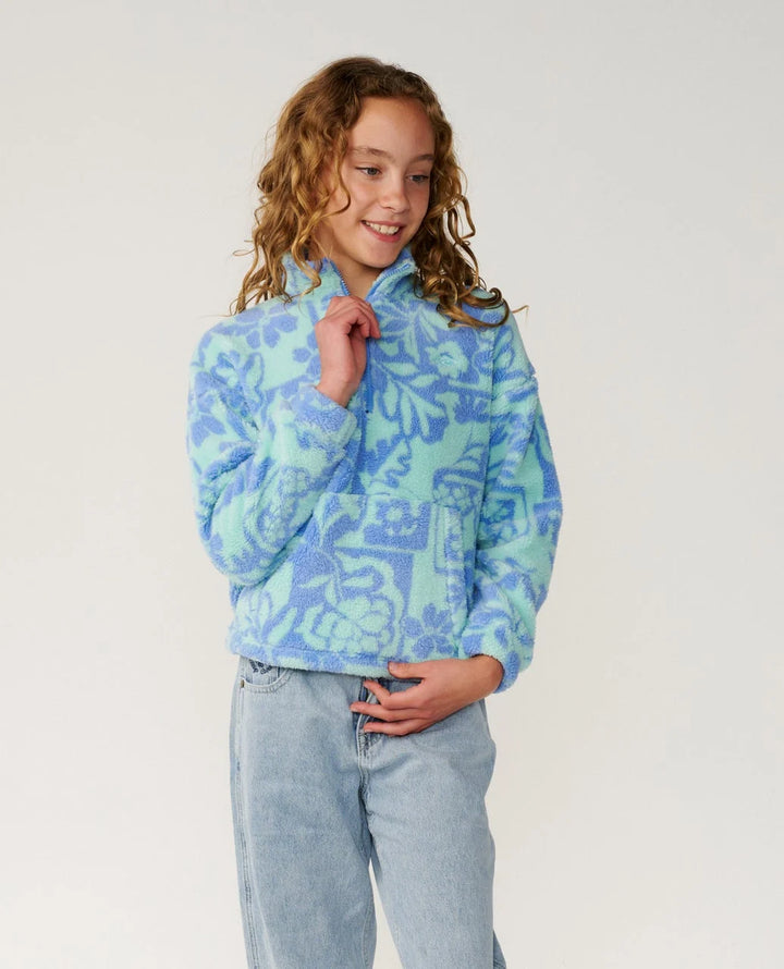 Rip Curl Forro polar 1/4 cremallera Pacific Dreams Sudadera Niña