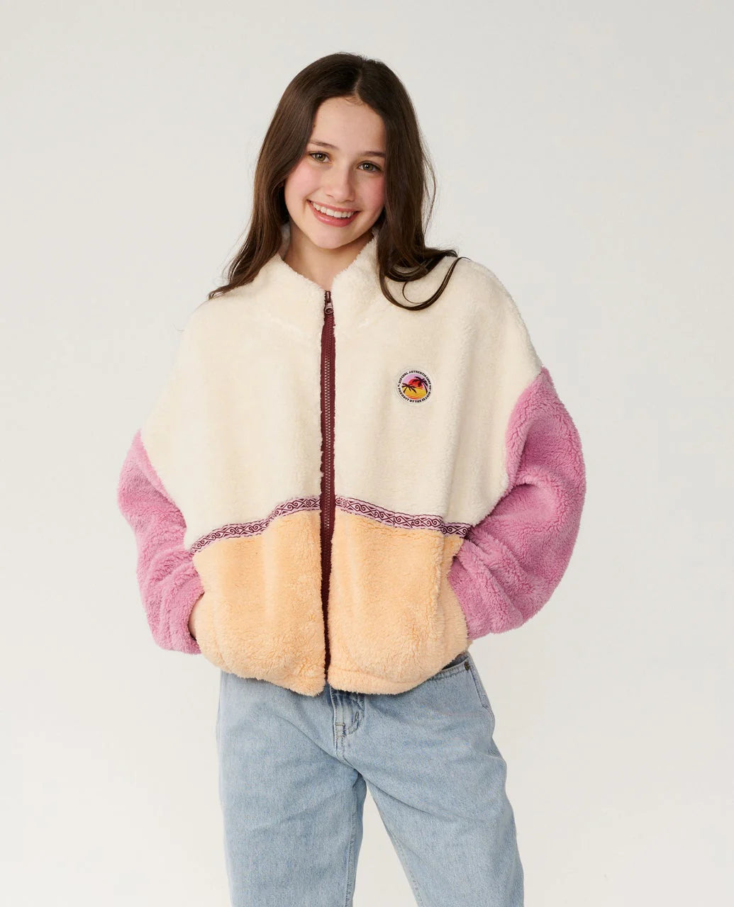 Rip Curl Surf Revival ZT Polar Girl Sudadera Polar con cremallera Niña