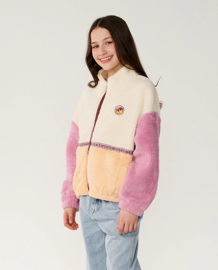 Rip Curl Surf Revival ZT Polar Girl Sudadera Polar con cremallera Niña