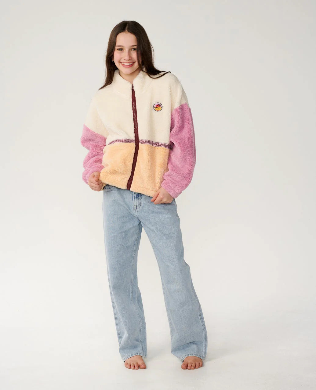 Rip Curl Surf Revival ZT Polar Girl Sudadera Polar con cremallera Niña