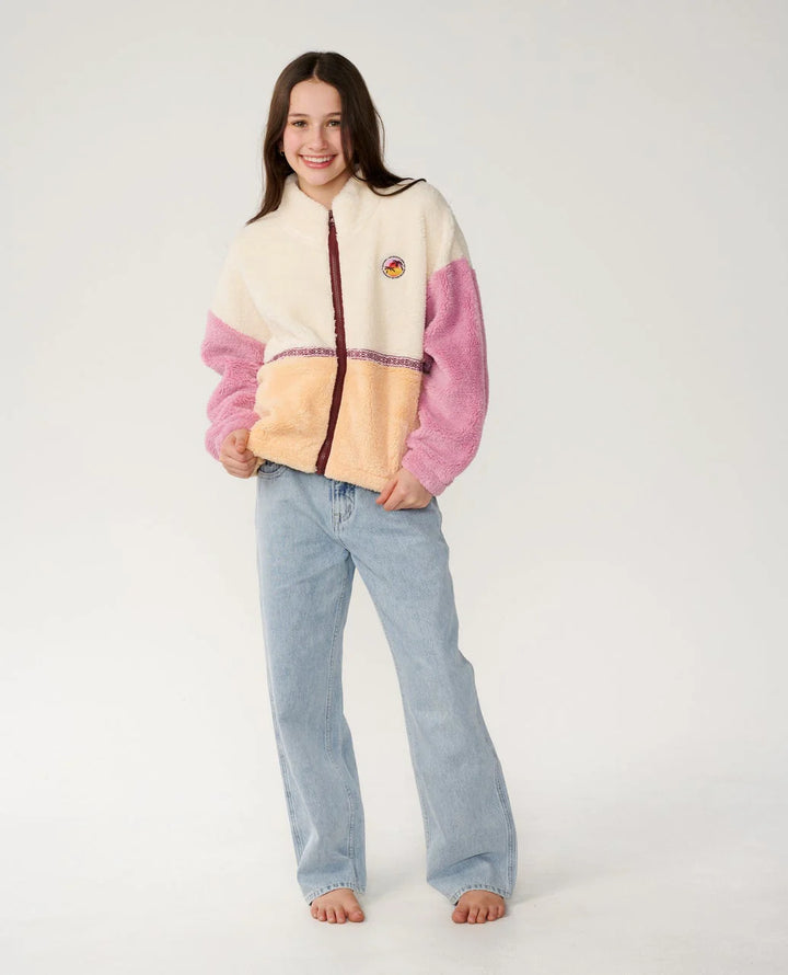 Rip Curl Surf Revival ZT Polar Girl Sudadera Polar con cremallera Niña