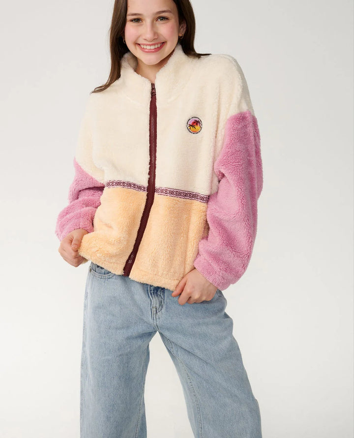 Rip Curl Surf Revival ZT Polar Girl Sudadera Polar con cremallera Niña