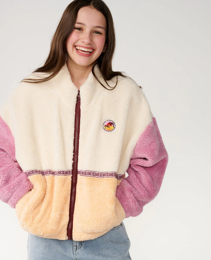 Rip Curl Surf Revival ZT Polar Girl Sudadera Polar con cremallera Niña