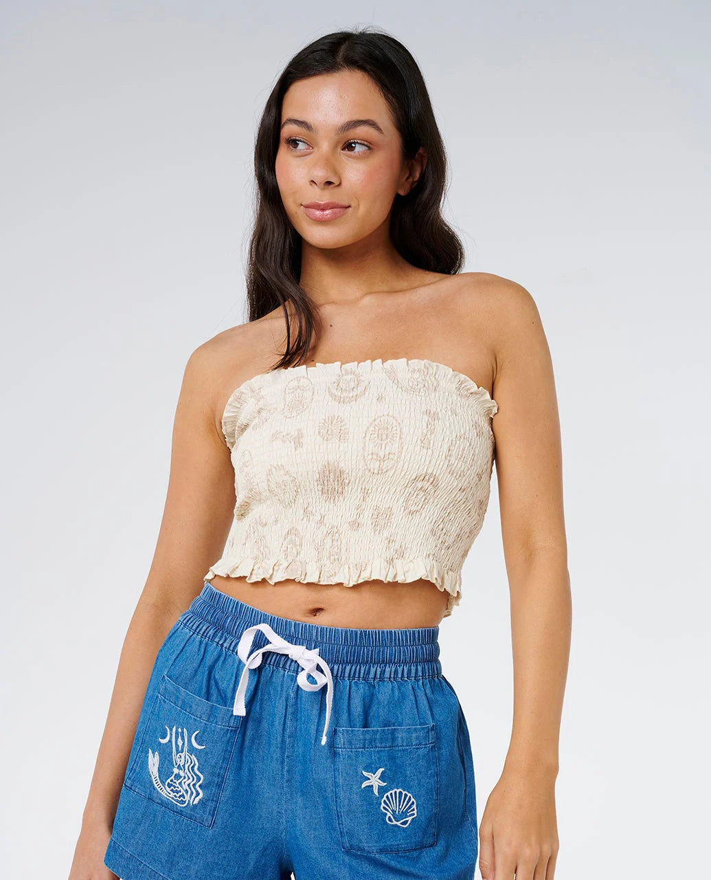 Rip Curl Catalina Islands Chambray Pantalon Corto Mujer