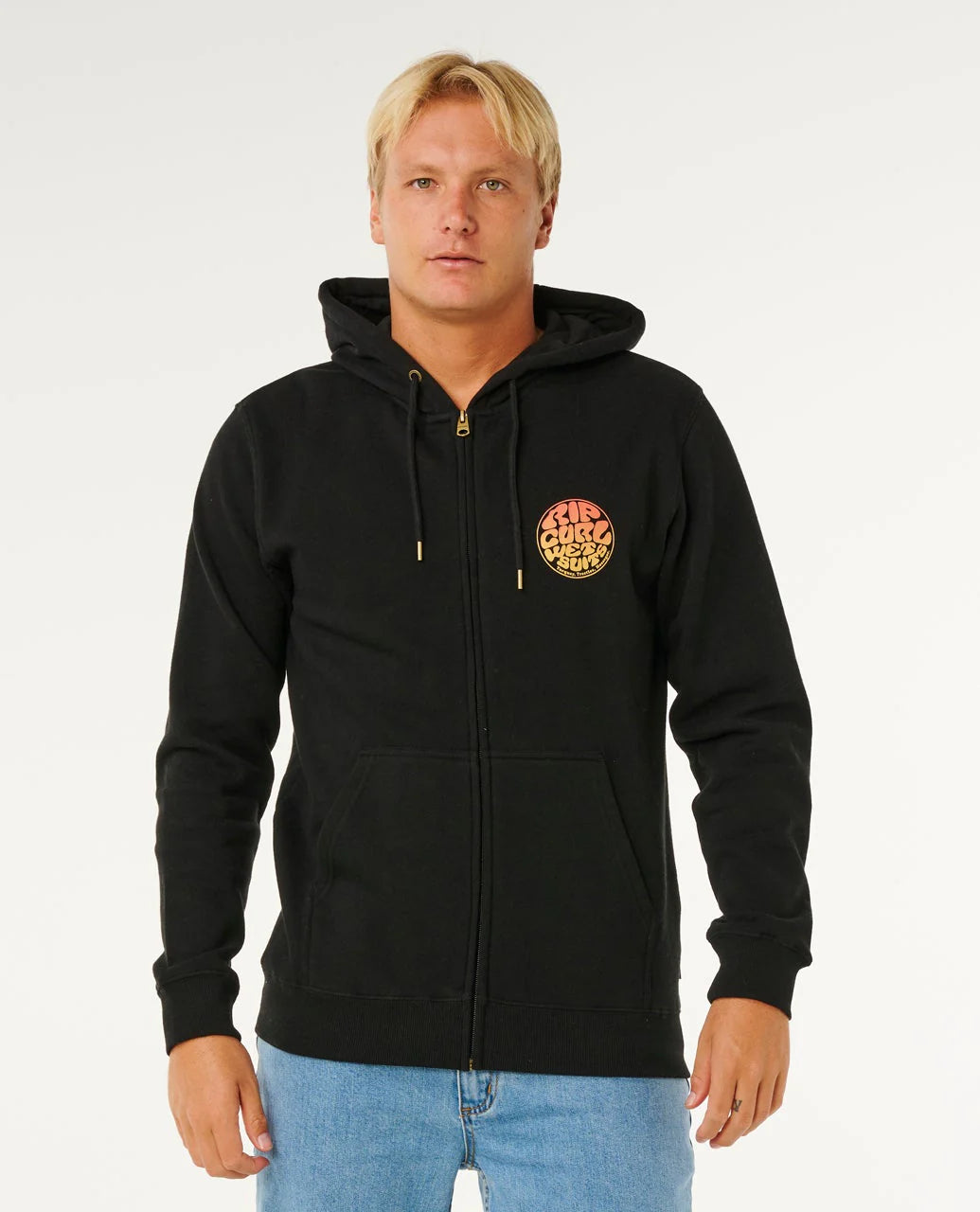 Rip Curl Wettie Passage Icon Zip Thru Sudadera Con Capucha Y Cremallera Hombre