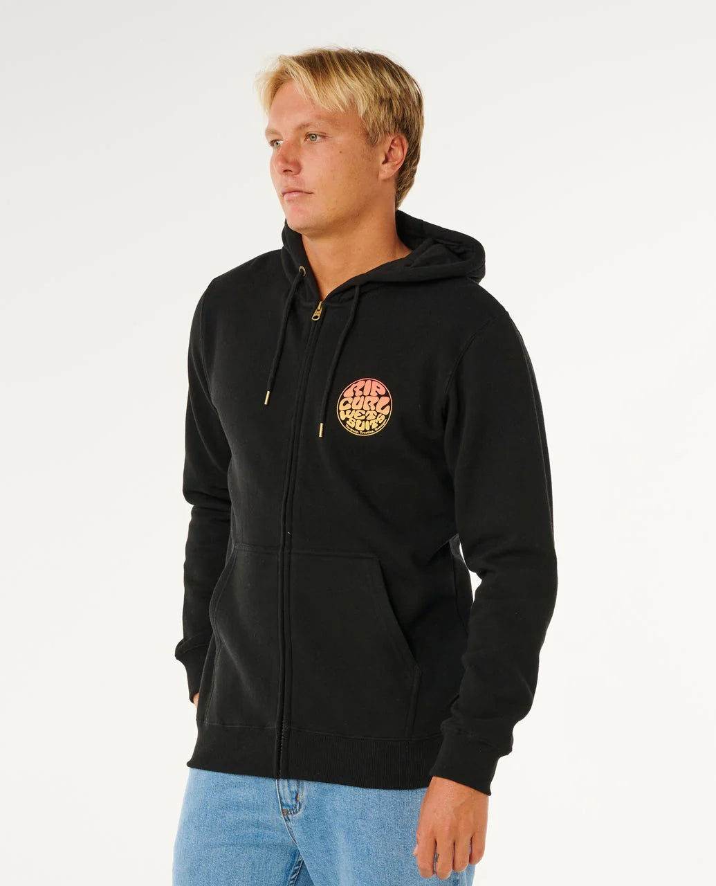Rip Curl Wettie Passage Icon Zip Thru Sudadera Con Capucha Y Cremallera Hombre