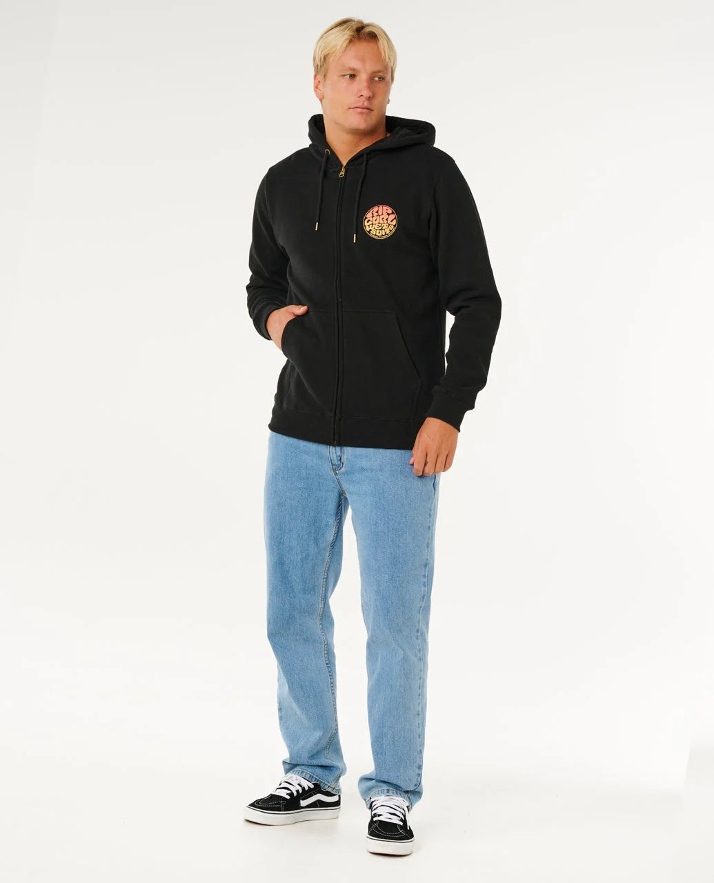 Rip Curl Wettie Passage Icon Zip Thru Sudadera Con Capucha Y Cremallera Hombre