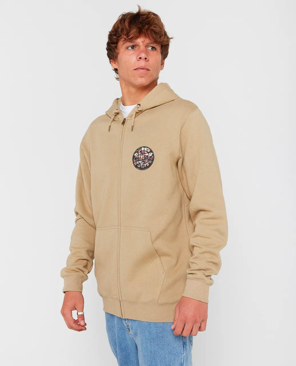 Rip Curl Wettie Passage Icon Zip Thru Sudadera Con Capucha y Cremallera De Hombre