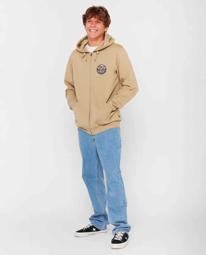Rip Curl Wettie Passage Icon Zip Thru Sudadera Con Capucha y Cremallera De Hombre