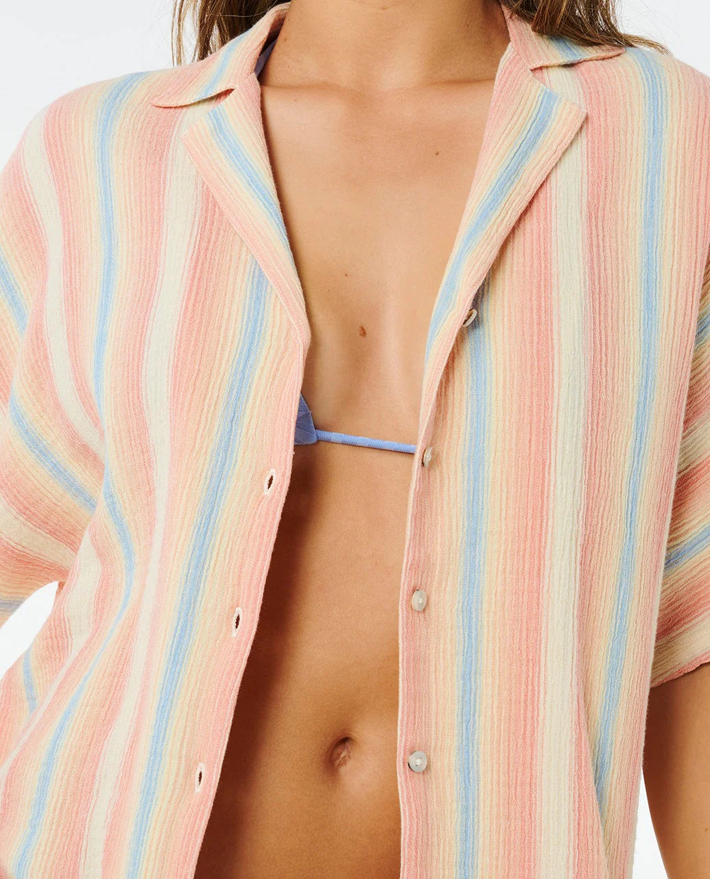 Rip Curl Premium Surf Stripe S/S Shirt Camisa Mujer