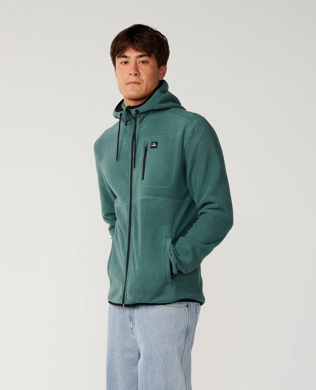 Rip Curl Departed Zip Sudadera con cremallera de forro polar Hombre