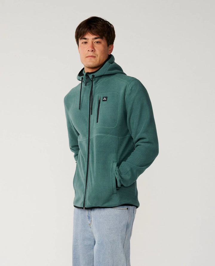 Rip Curl Departed Zip Sudadera con cremallera de forro polar Hombre