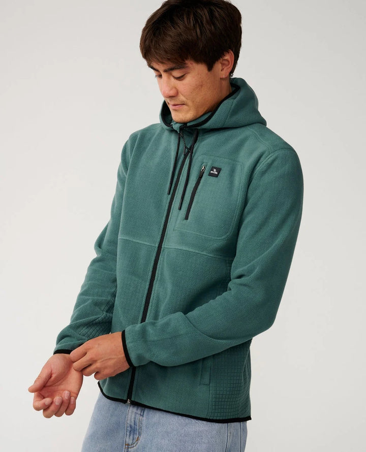 Rip Curl Departed Zip Sudadera con cremallera de forro polar Hombre