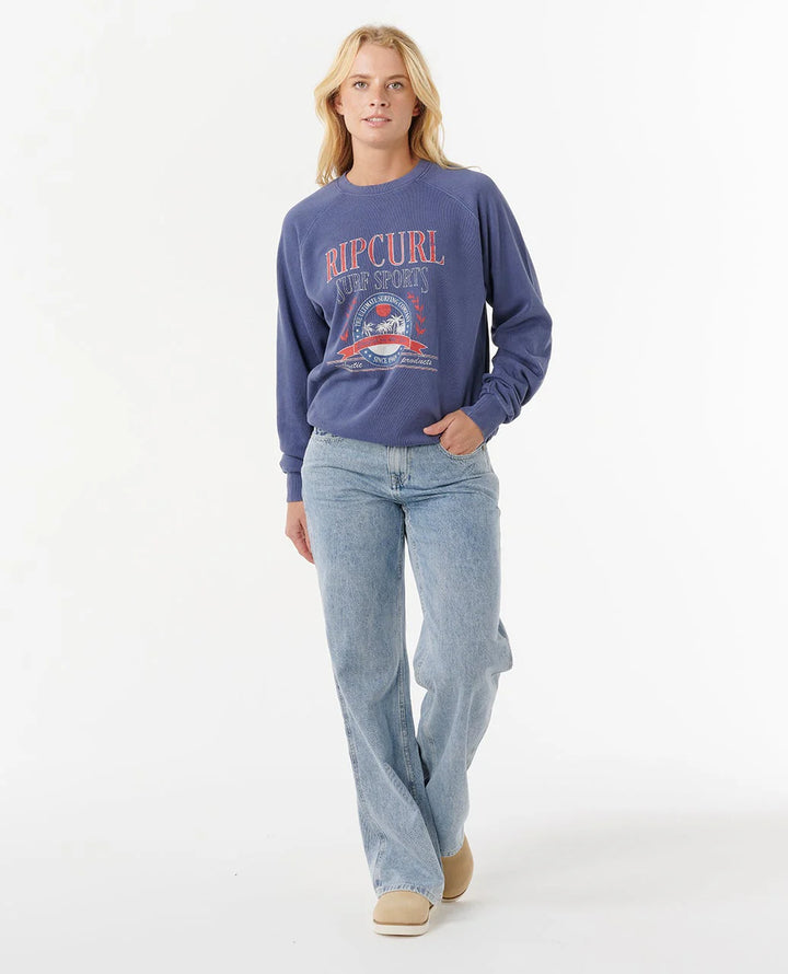 Rip Curl Surf Dept Relaxed Raglan Sudadera De Mujer