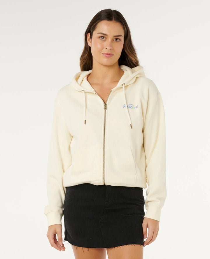 Rip Curl Lay Day Relaxed Zip Through Sudadera Con Cremallera y Capucha Mujer
