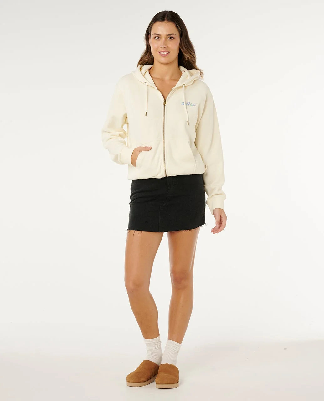 Rip Curl Lay Day Relaxed Zip Through Sudadera Con Cremallera y Capucha Mujer