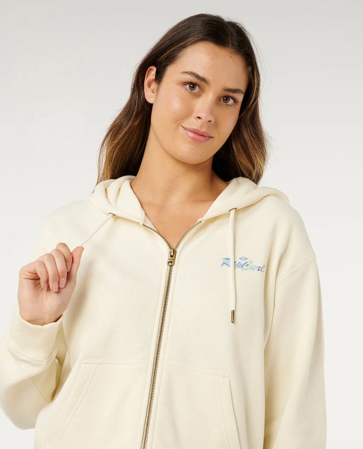 Rip Curl Lay Day Relaxed Zip Through Sudadera Con Cremallera y Capucha Mujer