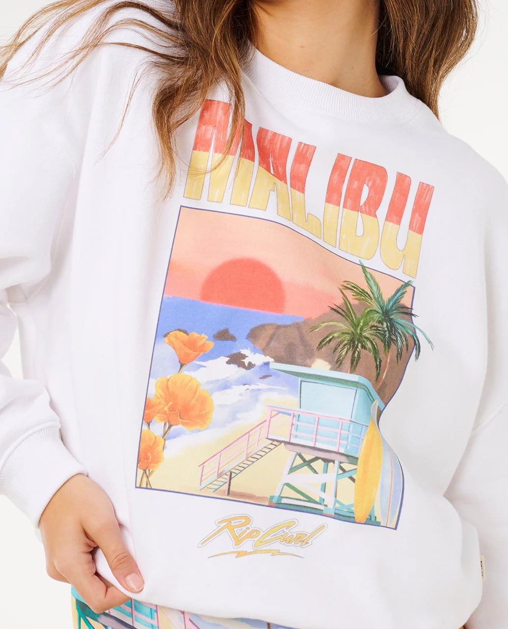 Rip Curl Hayley O Oversize Drop Shoulder Crew Sudadera De Mujer