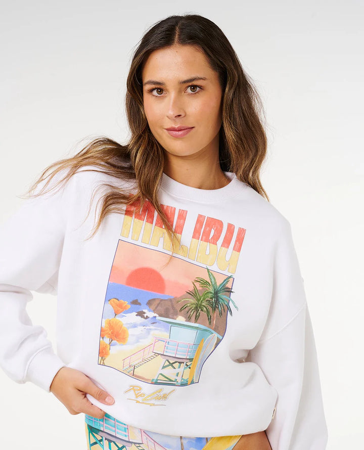 Rip Curl Hayley O Oversize Drop Shoulder Crew Sudadera De Mujer