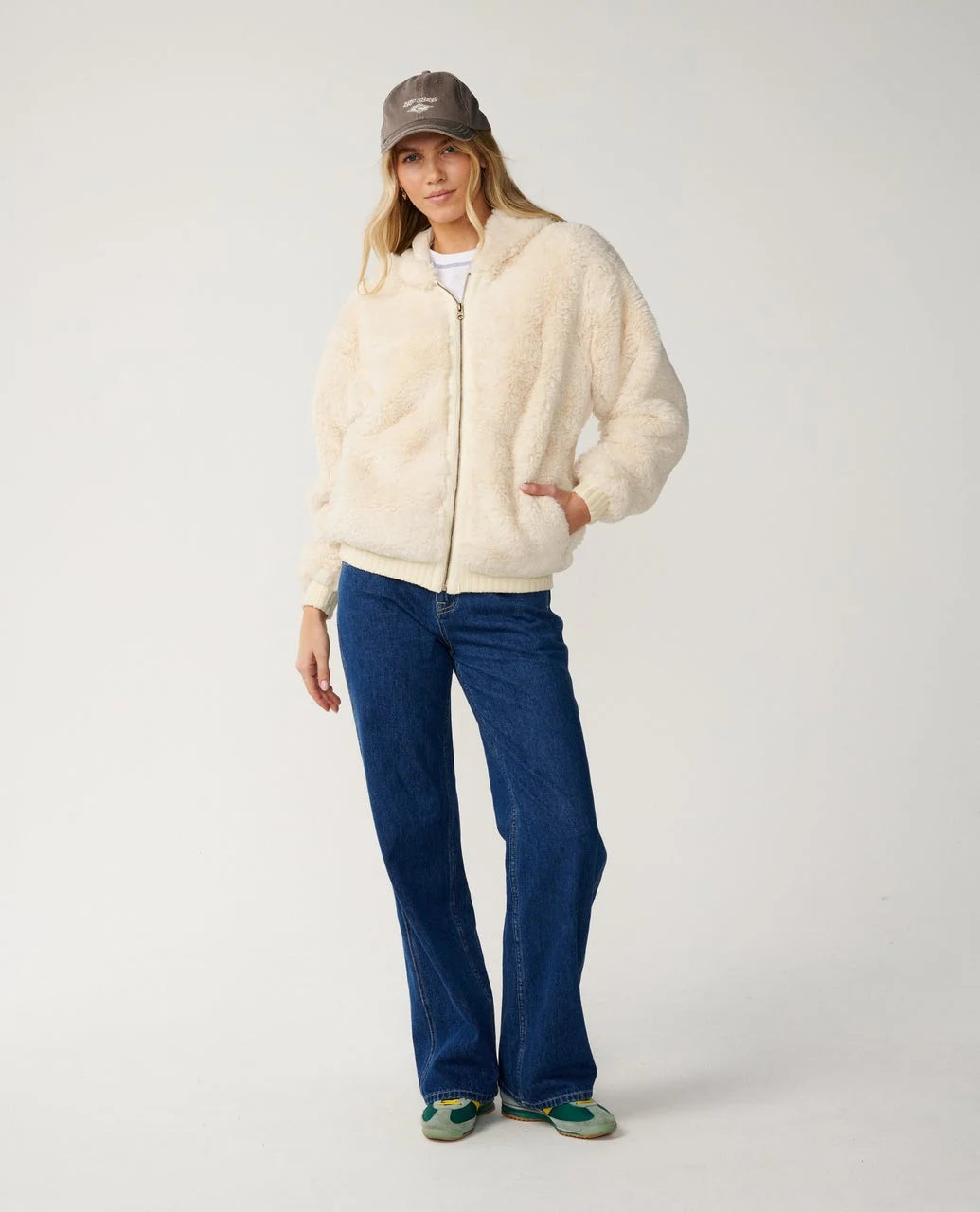 Rip Curl Bossa Nova Fluffy Forro Polar con Cremallera y Capucha Mujer