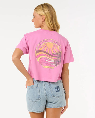 Rip Curl Sun & Sea Crop Camiseta Mujer