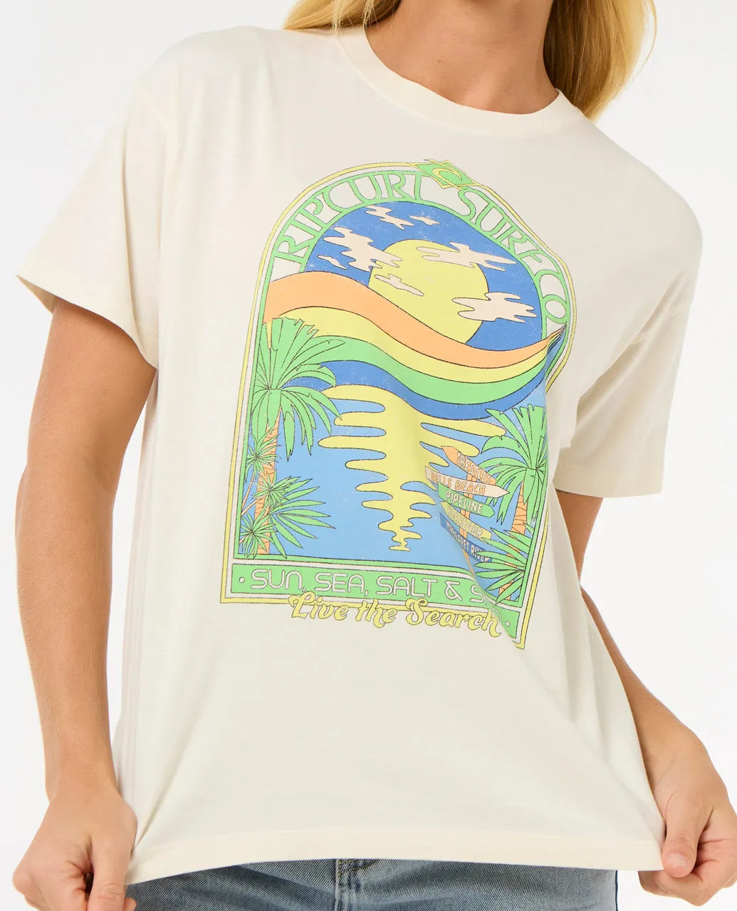 Rip Curl Sun & Sea Relaxed Tee Camiseta Mujer