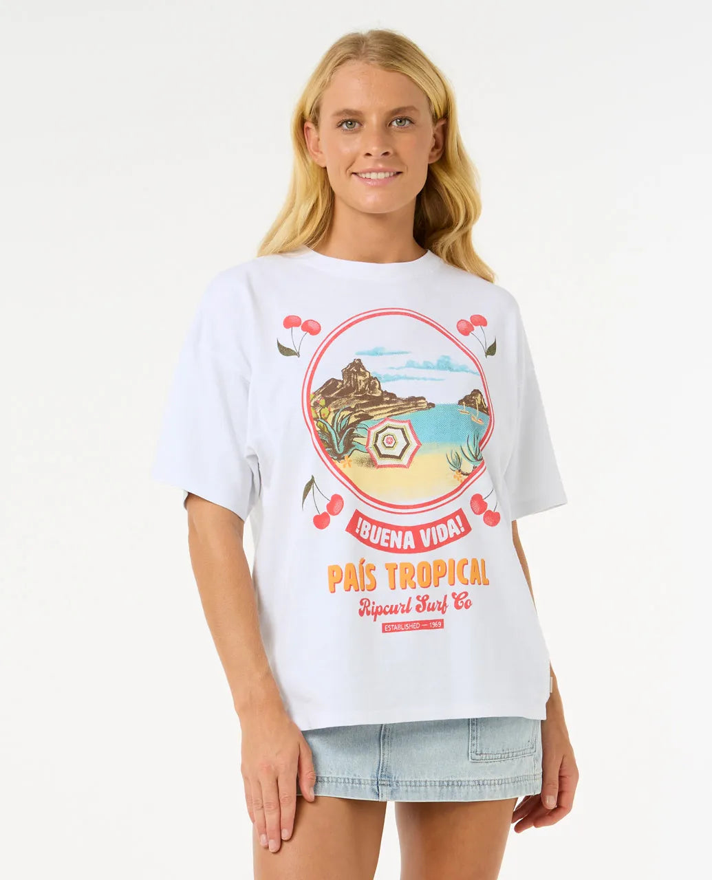 Rip Curl  Cove Heritage Camiseta Mujer