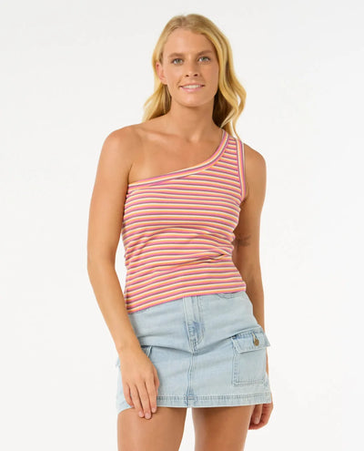 Rip Curl Las Dalias Asymmetrical Tank Tee Camiseta Mujer