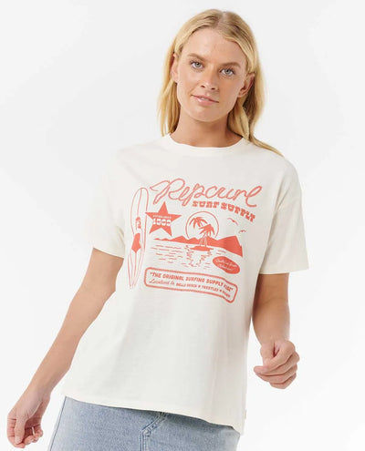 Rip Curl Surf Supply Relaxed Tee Camiseta De Mujer