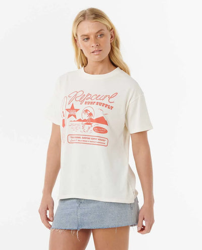 Rip Curl Surf Supply Relaxed Tee Camiseta De Mujer