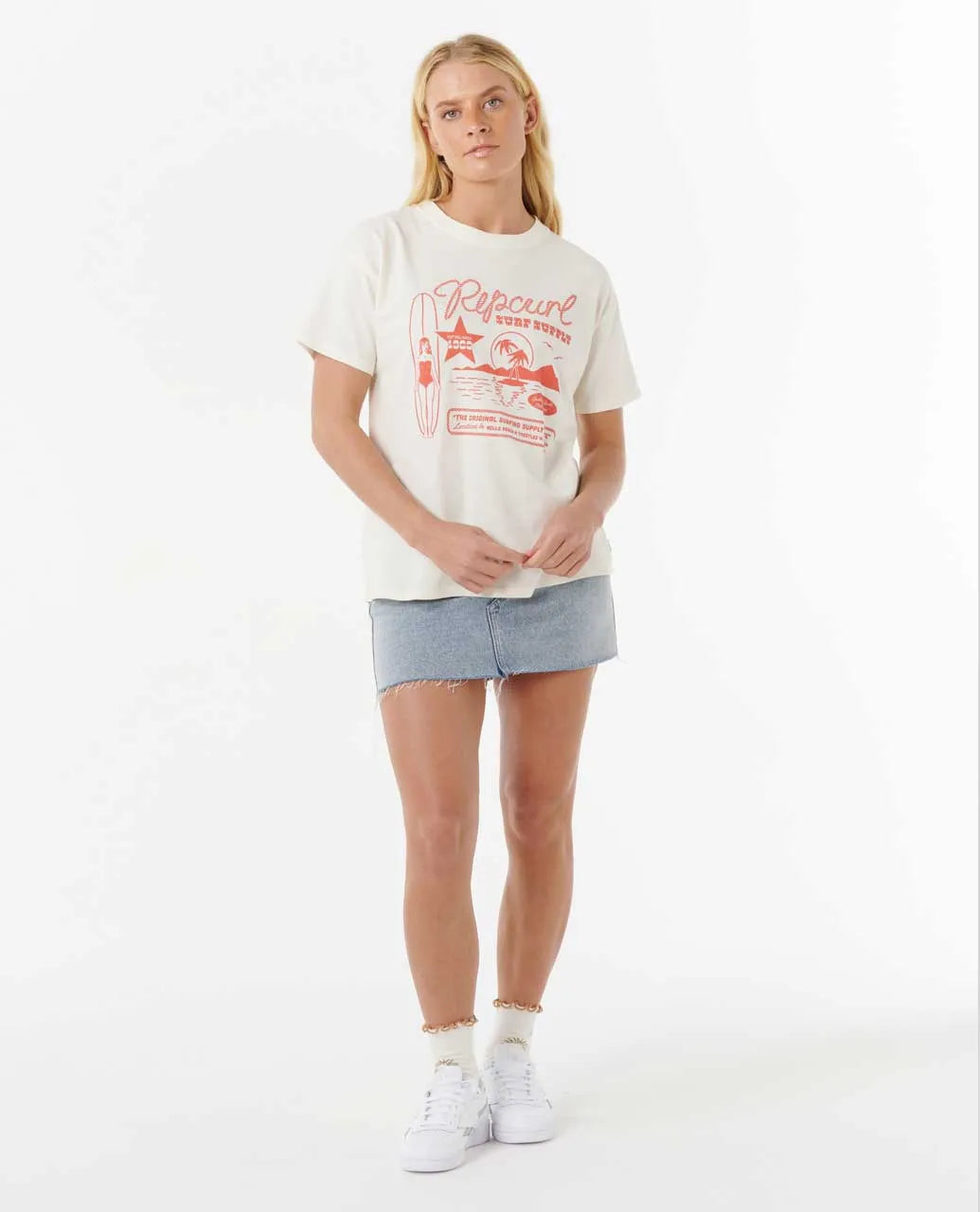Rip Curl Surf Supply Relaxed Tee Camiseta De Mujer