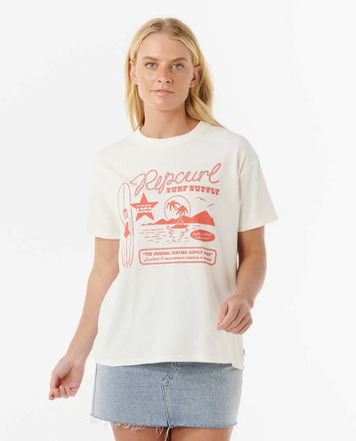 Rip Curl Surf Supply Relaxed Tee Camiseta De Mujer
