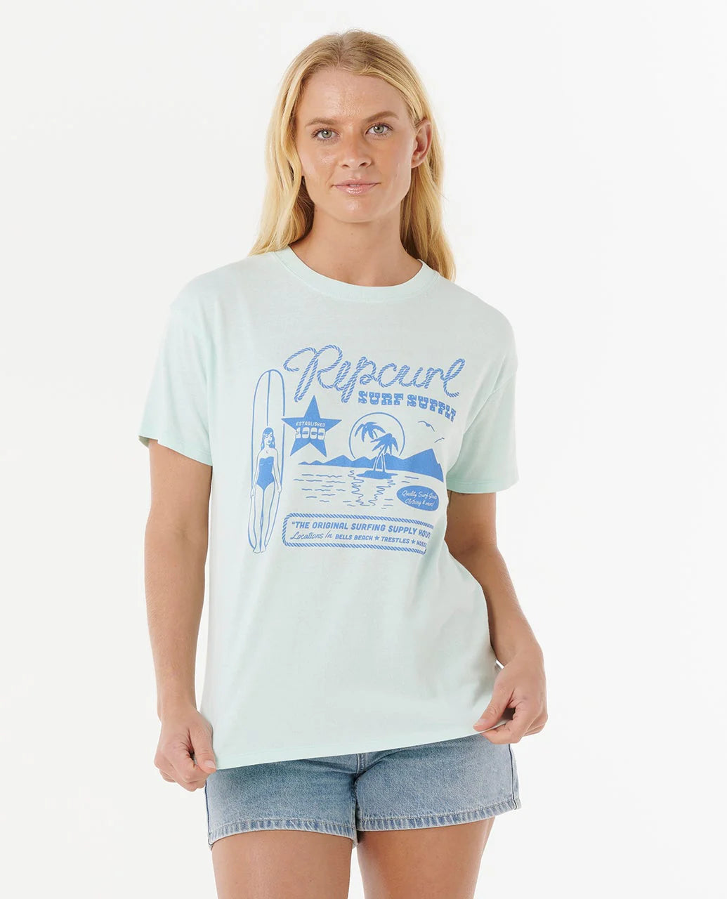 Rip Curl Surf Supply Relaxed Tee Camiseta De Mujer