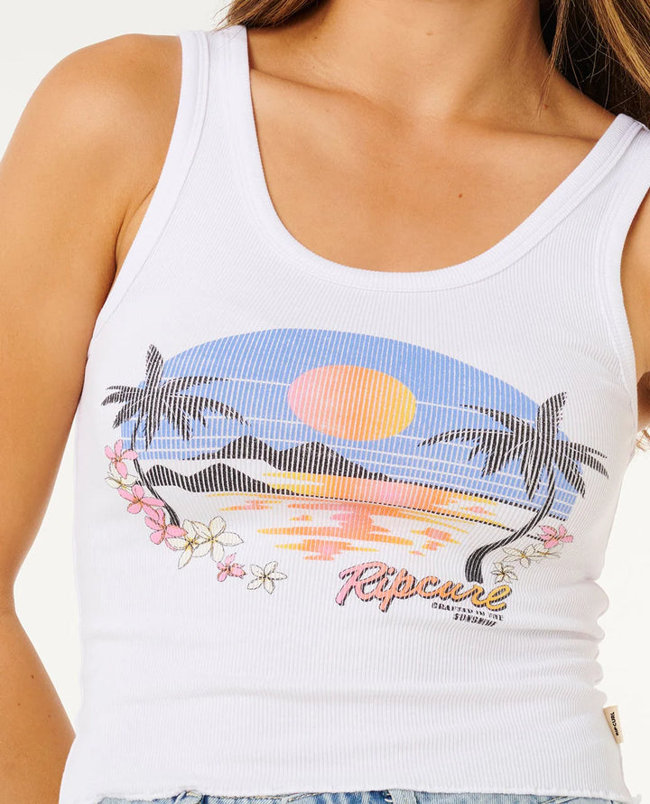 Rip Curl Hotel Malibu Tank Top Camiseta De Tirantes De Mujer