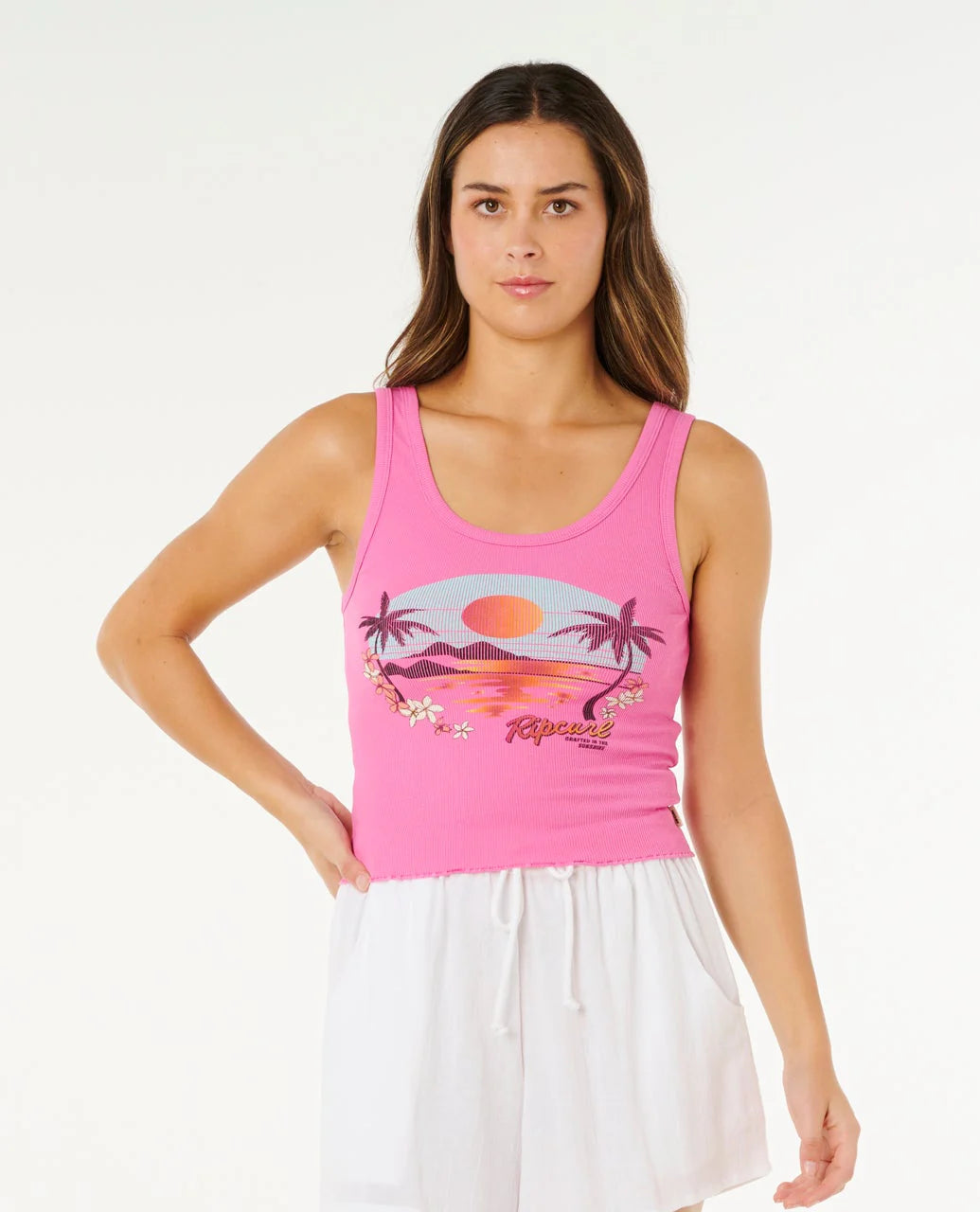Rip Curl Hotel Malibu Tank Top Camiseta De Tirantes De Mujer